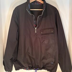 Paul Smith Black Half-Zip Windbreaker